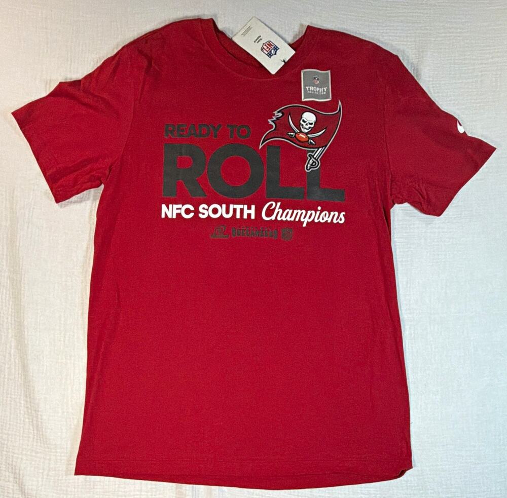 Nike Tampa Bay Buccaneers NFL Ready 2 Roll NFC South Champions Shirt Red men’s M